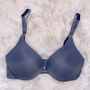 EUC~VICTORIA’S SECRET~VERY SEXY UPLIFT PLUNGE BRA~GRAY~32DD